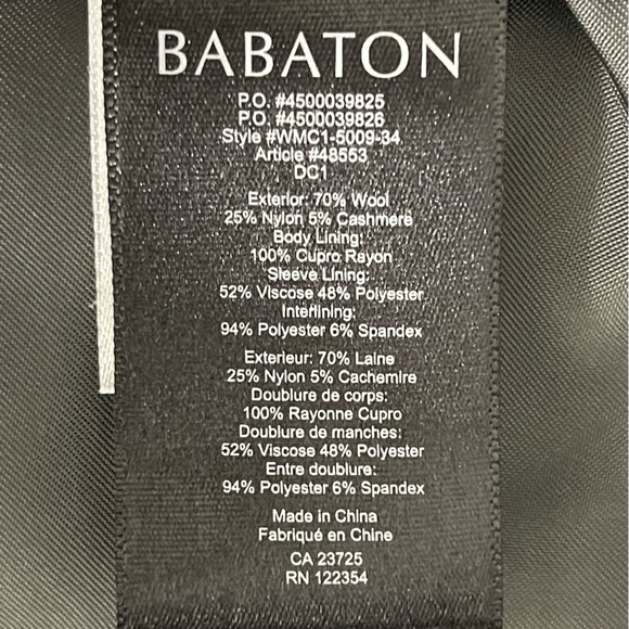 Aritzia Babaton Bromley Coat - Picture 5 of 5